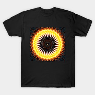 Miracle Trippy spiral kaleidoscope shape T-Shirt